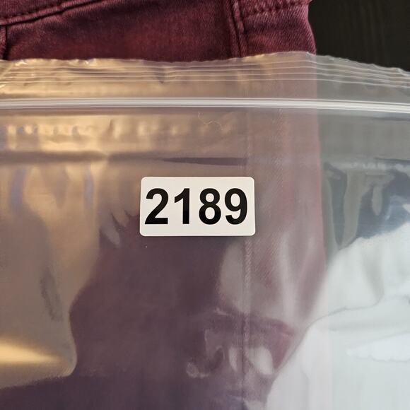 American Eagle Outfitters Womens Maroon Jeggings Skinny Stretch Sz 4 Distressed - Picture 12 of 12